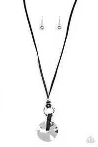 Paparazzi Accessories: Nautical Nomad - Black Leather Pendant Necklace - Jewels N Thingz Boutique