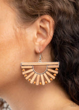 Load image into Gallery viewer, Paparazzi Accessories: Wooden Wonderland - Brown Earrings - Jewels N Thingz Boutique