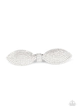 Load image into Gallery viewer, Paparazzi: Mind-BOWing Sparkle - White Hair Clip - Jewels N’ Thingz Boutique