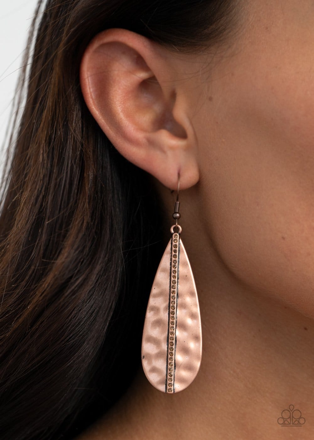 Paparazzi:   On The Up and UPSCALE - Copper Earrings - Jewels N’ Thingz Boutique