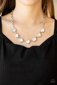 Paparazzi: Star Quality Sparkle - White Necklace - Jewels N’ Thingz Boutique