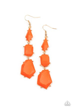 Load image into Gallery viewer, Paparazzi:   Geo Getaway - Orange Earrings - Jewels N’ Thingz Boutique