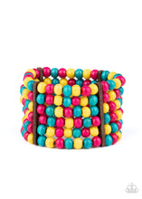 Load image into Gallery viewer, Paparazzi Accessories: Tanning in Tanzania - Multi Wooden Bracelet - Jewels N Thingz Boutique