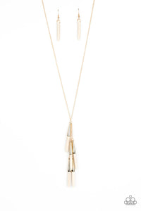 Paparazzi Accessories: PRIMITIVE and Proper - White Stone Necklace - Jewels N Thingz Boutique