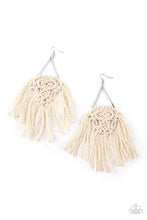Load image into Gallery viewer, Paparazzi Accessories: Modern Day Macrame - White Earrings - Jewels N Thingz Boutique