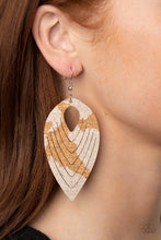 Load image into Gallery viewer, Paparazzi: Cork Cabana - White Earrings - Jewels N’ Thingz Boutique