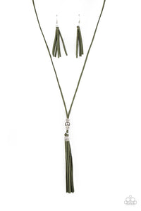 Paparazzi: Hold My Tassel - Green Necklace - Jewels N’ Thingz Boutique
