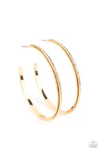 Load image into Gallery viewer, Paparazzi: Sultry Shimmer - Gold Diamond-Cut Hoop Earrings - Jewels N’ Thingz Boutique