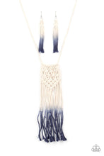 Load image into Gallery viewer, Paparazzi Accessories: Surfin The Net - White to Blue Macramé  Necklace - Jewels N Thingz Boutique