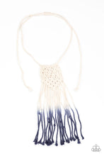 Load image into Gallery viewer, Paparazzi Accessories: Surfin The Net - White to Blue Macramé  Necklace - Jewels N Thingz Boutique