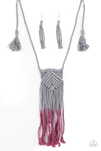 Load image into Gallery viewer, Paparazzi Accessories: Look At MACRAME Now - Purple Necklace - Jewels N Thingz Boutique