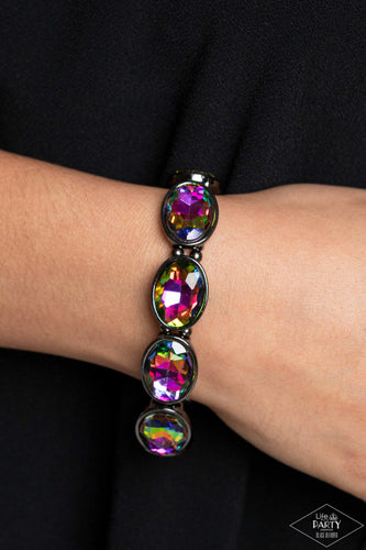 Paparazzi Accessories: Diva In Disguise - Multi Oil Spill Bracelet - Life of the Party