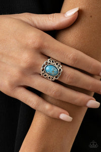 Paparazzi Accessories: Straight To The POP! - Blue Iridescent Ring - Jewels N Thingz Boutique