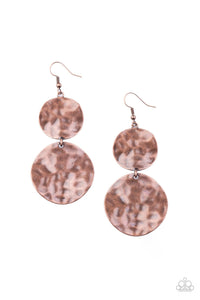 Paparazzi: HARDWARE-Headed - Copper Earrings - Jewels N’ Thingz Boutique