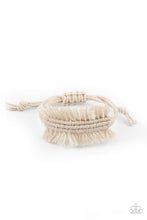 Load image into Gallery viewer, Paparazzi Accessories: Make Yourself at HOMESPUN - White Bracelet - Jewels N Thingz Boutique