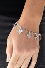 Load image into Gallery viewer, Paparazzi Accessories: Matchmaker, Matchmaker - Pink Heart Charm Bracelet - Jewels N Thingz Boutique