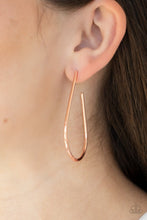 Load image into Gallery viewer, Paparazzi Accessories: City Curves - Copper Hoop Earrings - Jewels N Thingz Boutique