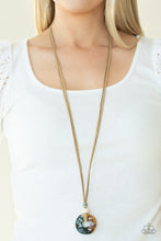 Load image into Gallery viewer, Paparazzi Accessories: Primal Paradise - Asymmetrical Brown Necklace - Jewels N Thingz Boutique