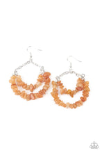 Load image into Gallery viewer, Paparazzi Accessories: Rainbow Rock Gardens - Orange Earrings - Jewels N Thingz Boutique