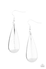 Load image into Gallery viewer, Paparazzi Accessories: The Drop Off - Silver Oversized Teardrop Earrings - Jewels N Thingz Boutique