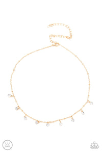 Paparazzi Accessories: Dainty Diva - Gold Choker - Jewels N Thingz Boutique
