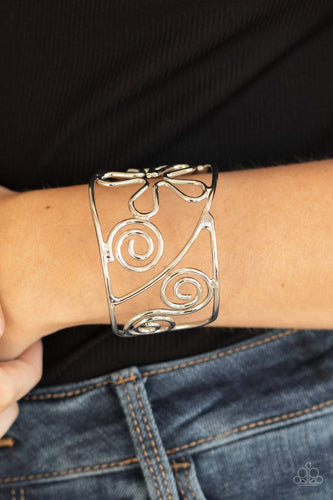 Paparazzi Accessories: Groovy Sensations - Silver Bracelet - Jewels N Thingz Boutique