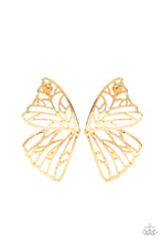 Load image into Gallery viewer, Paparazzi Accessories: Butterfly Frills - Gold Earrings - Jewels N Thingz Boutique