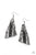 Paparazzi Accessories: How FLARE You! - Black/Gunmetal Earrings - Jewels N Thingz Boutique
