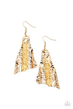Load image into Gallery viewer, Paparazzi Accessories: How FLARE You! - Gold Earrings - Jewels N Thingz Boutique