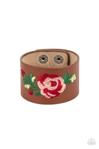 Paparazzi Accessories: Rebel Rose - Brown Bracelet - Jewels N Thingz Boutique