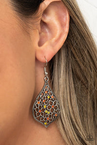 Paparazzi Accessories: Full Out Florals - Multi Rhinestone Earrings - Jewels N Thingz Boutique