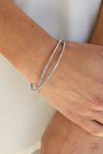 Load image into Gallery viewer, Paparazzi Accessories: Plus One Status - White Rhinestone Bracelet - Jewels N Thingz Boutique