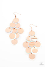 Load image into Gallery viewer, Paparazzi Accessories: Sequin Seeker - Copper Iridescent Earrings - Jewels N Thingz Boutique