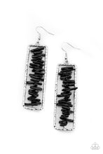 Load image into Gallery viewer, Paparazzi Accessories: Dont QUARRY, Be Happy - Black Earrings - Jewels N Thingz Boutique
