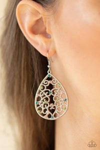 Paparazzi Accessories: Midnight Carriage - Multi Rhinestone Earrings - Jewels N Thingz Boutique