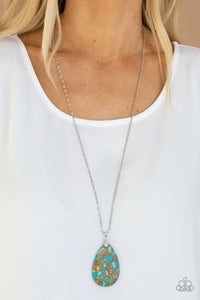 Paparazzi Accessories: Extra Elemental - Brown Terrazzo Pattern Necklace - Jewels N Thingz Boutique