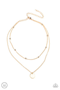 Paparazzi Accessories: Modestly Minimalist - Gold Choker - Jewels N Thingz Boutique