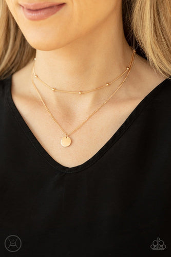 Paparazzi Accessories: Modestly Minimalist - Gold Choker - Jewels N Thingz Boutique