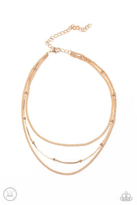 Paparazzi Accessories: Subtly Stunning - Gold Choker - Jewels N Thingz Boutique