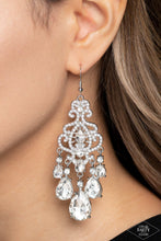 Load image into Gallery viewer, Paparazzi Accessories: Queen Of All Things Sparkly - White Earrings - Life of the Party