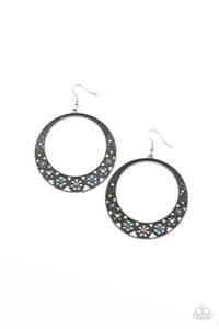 Paparazzi Accessories: Bodaciously Blooming - Multi Rhinestone Earrings - Jewels N Thingz Boutique