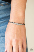 Load image into Gallery viewer, Paparazzi Accessories: Showy Sparkle - Black/Gunmetal Bracelet - Jewels N Thingz Boutique