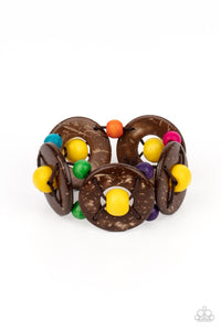 Paparazzi Accessories: Island Adventure - Multi Wooden Distressed Bracelet - Jewels N Thingz Boutique