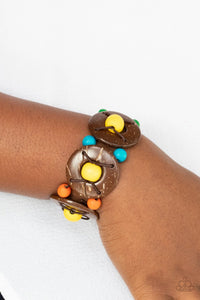 Paparazzi Accessories: Island Adventure - Multi Wooden Distressed Bracelet - Jewels N Thingz Boutique