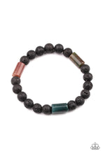 Load image into Gallery viewer, Paparazzi Accessories: Earthy Energy - Green Lava Rock Beads Bracelet - Jewels N Thingz Boutique