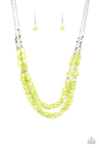 Paparazzi Accessories: Staycation Status - Green Necklace - Jewels N Thingz Boutique