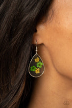 Load image into Gallery viewer, Paparazzi Accessories: Perennial Prairie - Yellow and Green Flower Earrings - Jewels N Thingz Boutique