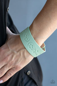 Paparazzi Accessories: Butterfly Canopy - Green Leather Bracelet - Jewels N Thingz Boutique