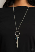 Load image into Gallery viewer, Paparazzi Accessories: Unlock Your Sparkle - Blue Teardrop Gem Necklace - Jewels N Thingz Boutique