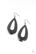 Load image into Gallery viewer, Paparazzi Accessories: Hand It OVAL! - Black Hammered Earrings - Jewels N Thingz Boutique